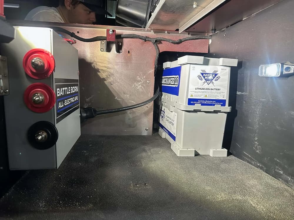 Installed Dragonfly Energy Battle Born batteries