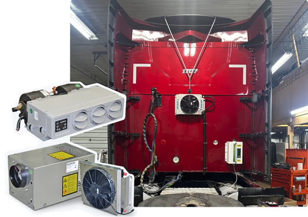 Non-Idle APU unit for trucks
