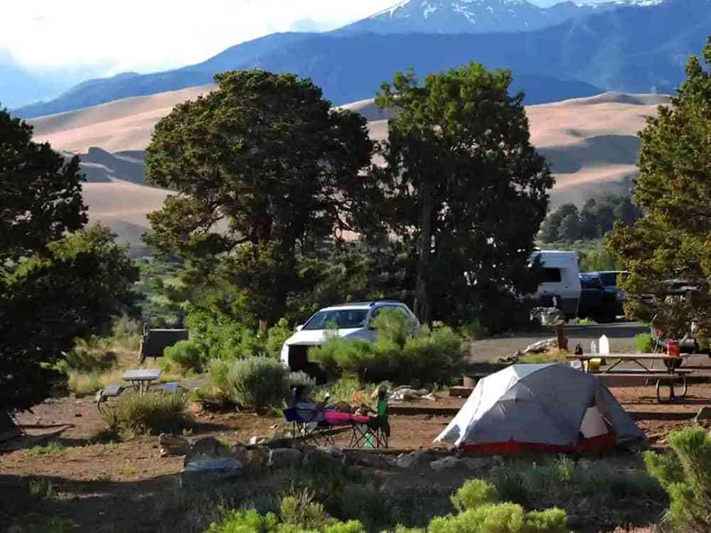 Piñon Flats Campground in Great Sand Dunes National Park Piñon Flats Campground in Great Sand Dunes National Park