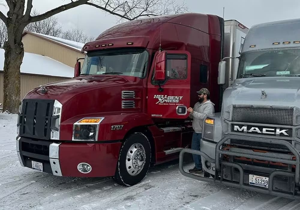 Red and grey eco friendly trucks with installed Fresco 9000 MaXX aircon Red and grey eco friendly trucks with installed Fresco 9000 MaXX aircon
